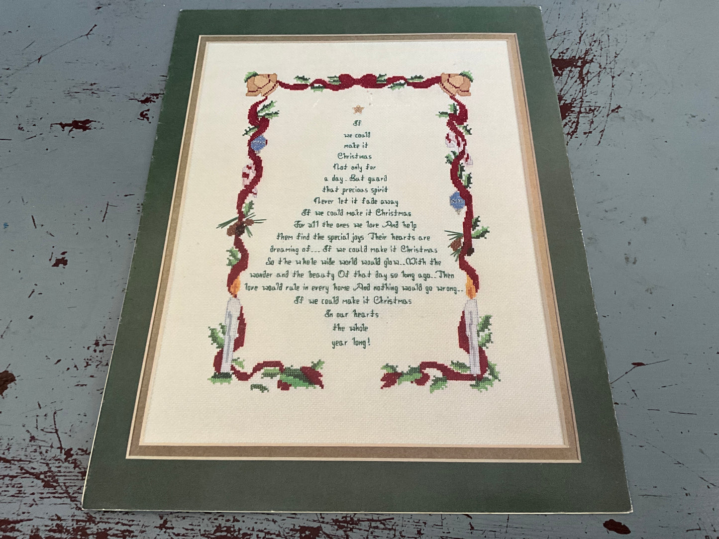 Needles N’ Crafts If We Could Make It Christmas Leaflet 10 counted cross stitch chart