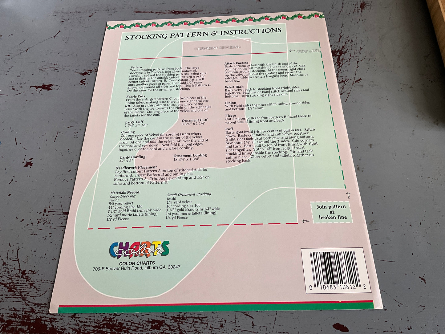 Color Charts Silent Night counted cross stitch chart