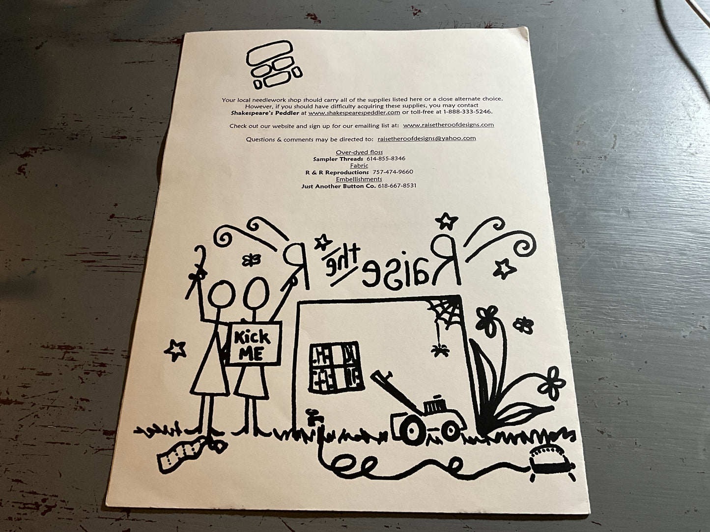 Raise the Roof Sweet Tooth Jack-O-Lantern counted cross stitch chart