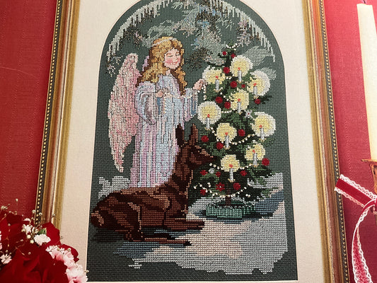 Douglas Designs Victorian Christmas Angel counted cross stitch chart