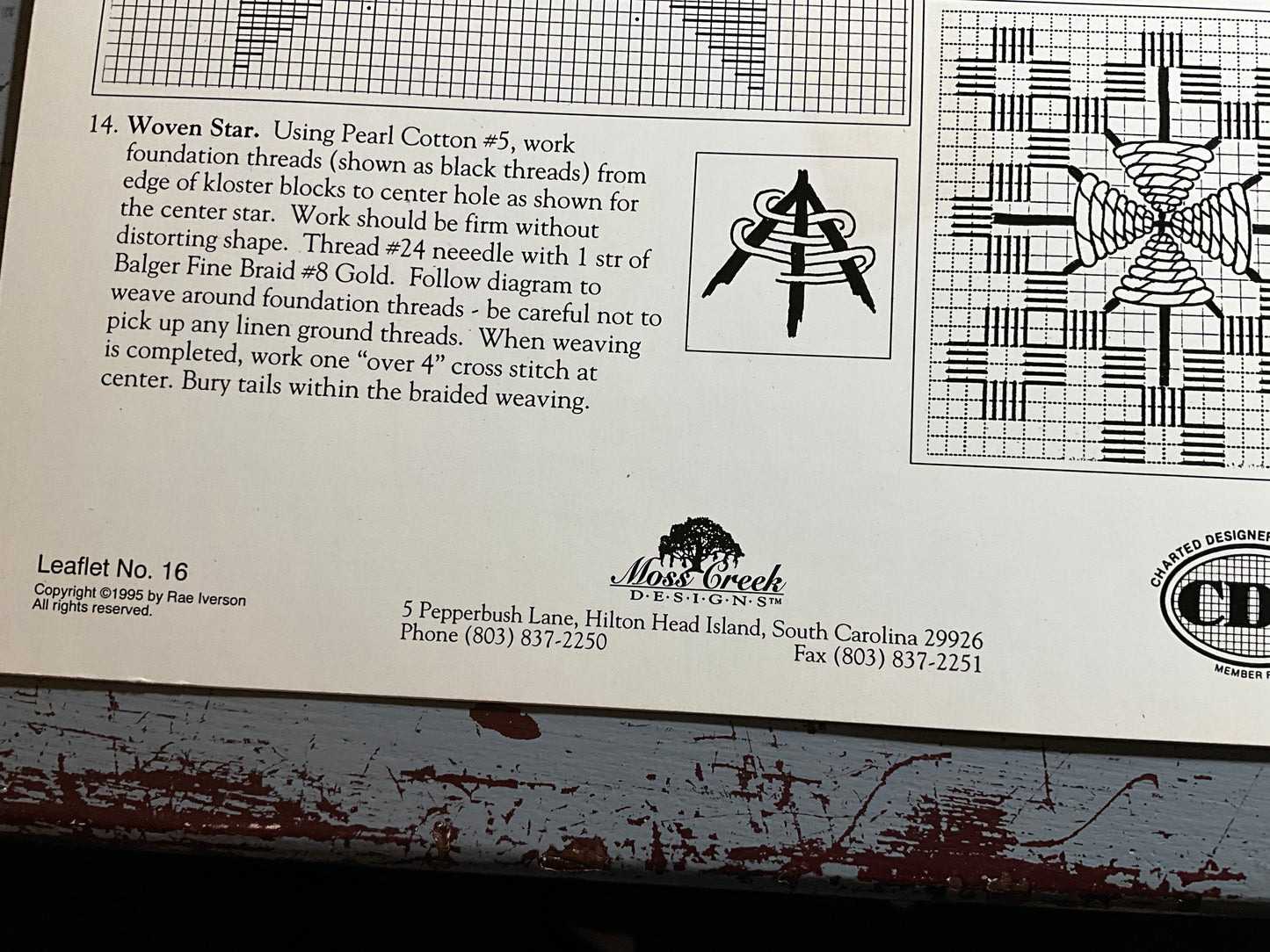 Moss Creek Designs Hardinger Christmas counted cross stitch chart