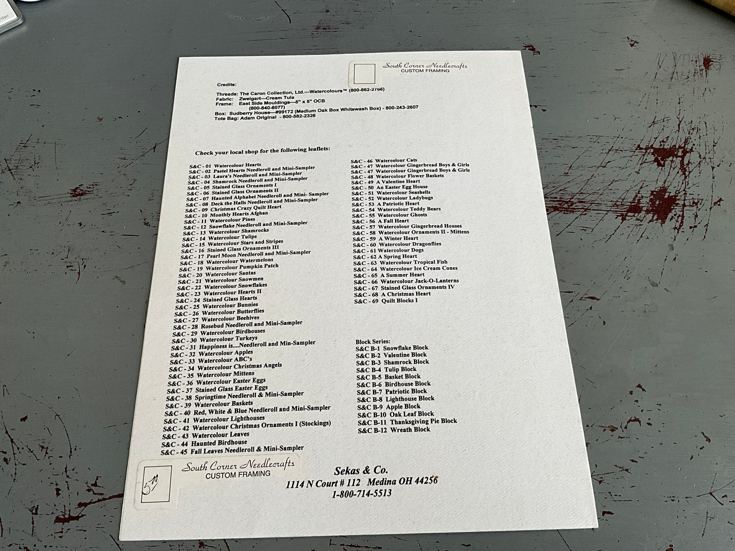 Sekas & Co. Quilt Blocks I S&C-69 counted cross stitch chart