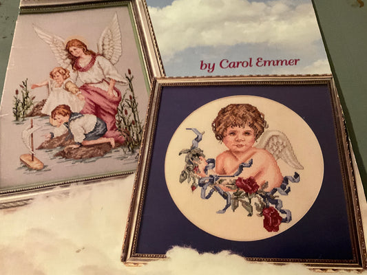 American School of Needlework Guardian Angels by Carol Emmer counted cross stitch chart