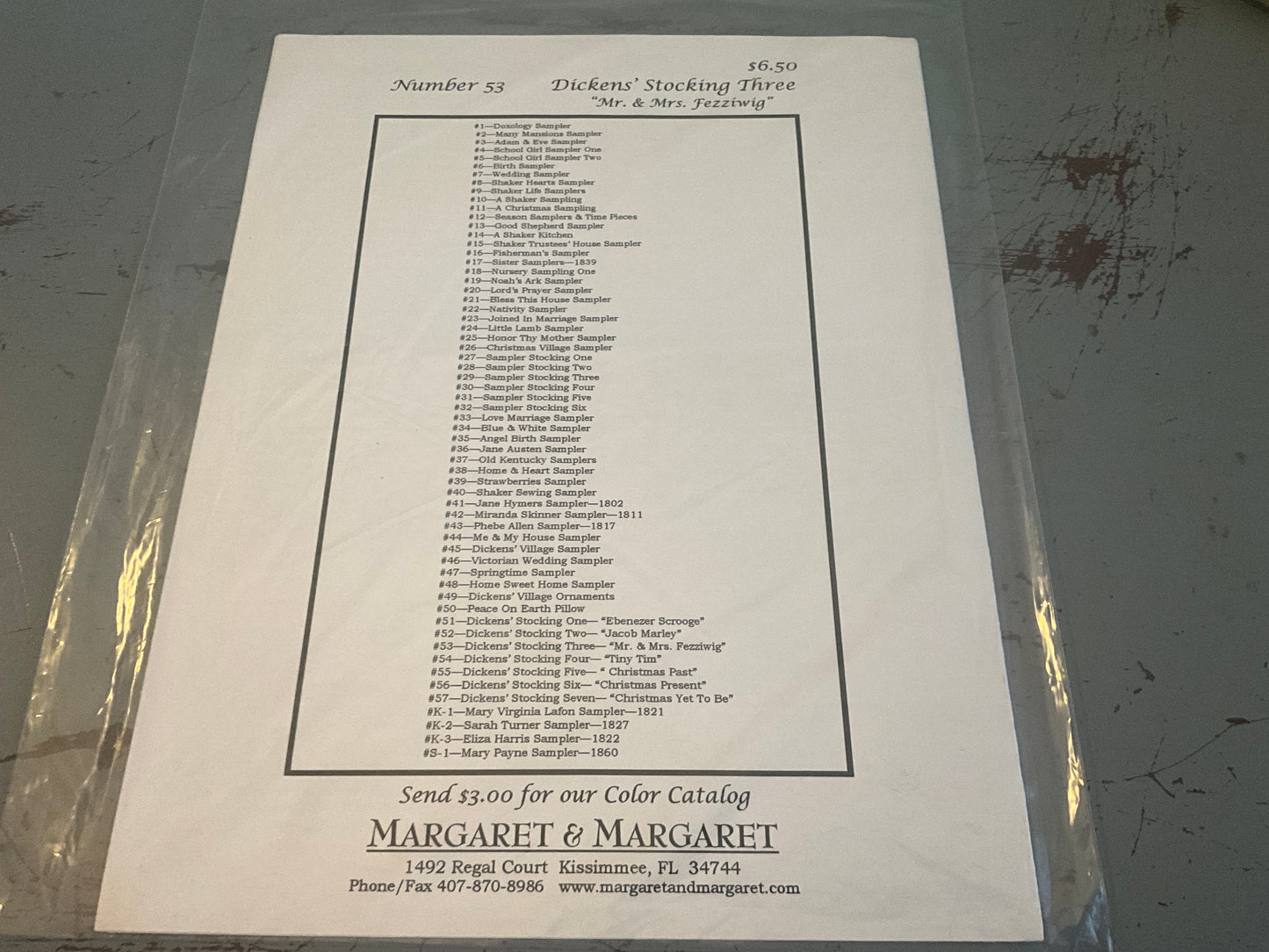 Margaret & Margaret Dickens’ Stocking Three Mr. & Mrs. Fezziwig counted cross stitch chart