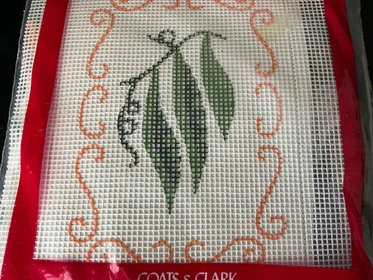 Coats & Clark Leaves on a Branch needlepoint kit