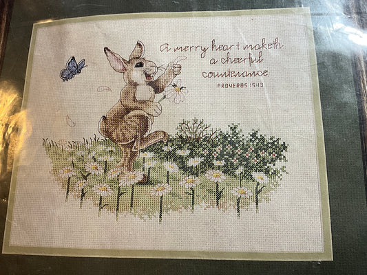 The Friends of Israel Gospel Ministry Merry Heart S09 Inspirational cross stitch kit