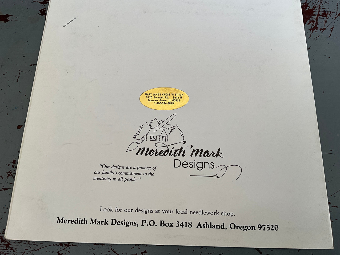 Meredith Mark Colorado sampler cross stitch chart