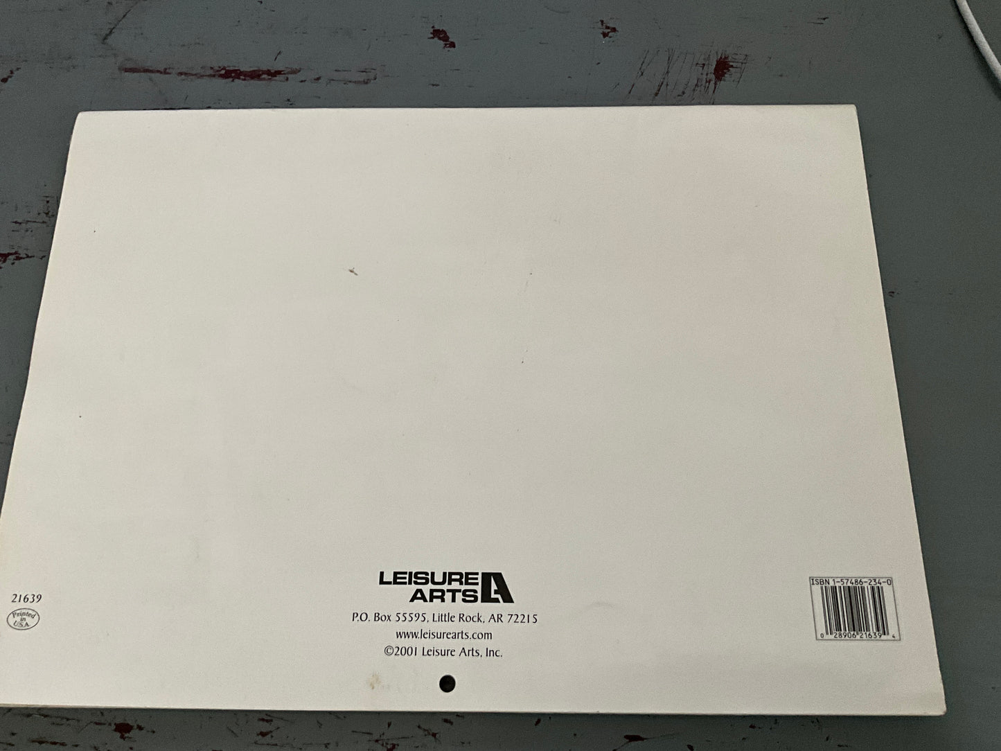 Leisure Arts Presents A Stitch In Time 2002 cross stitch calender