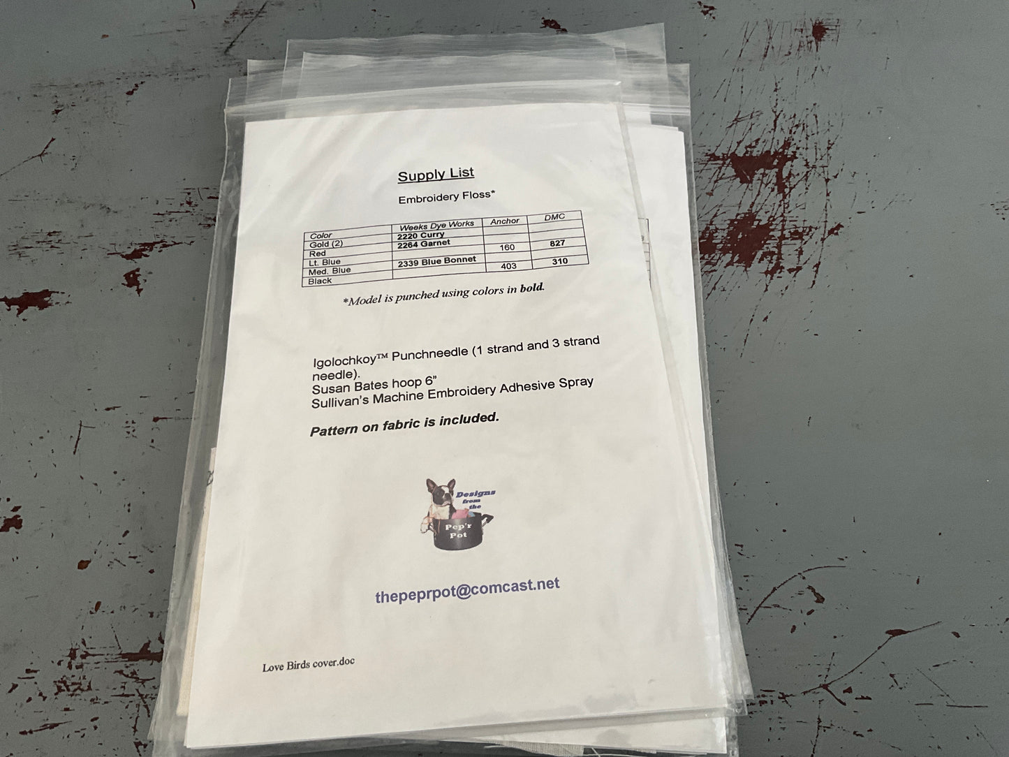 Charlotte Dudley choice punch needle embroidery with printed fabric