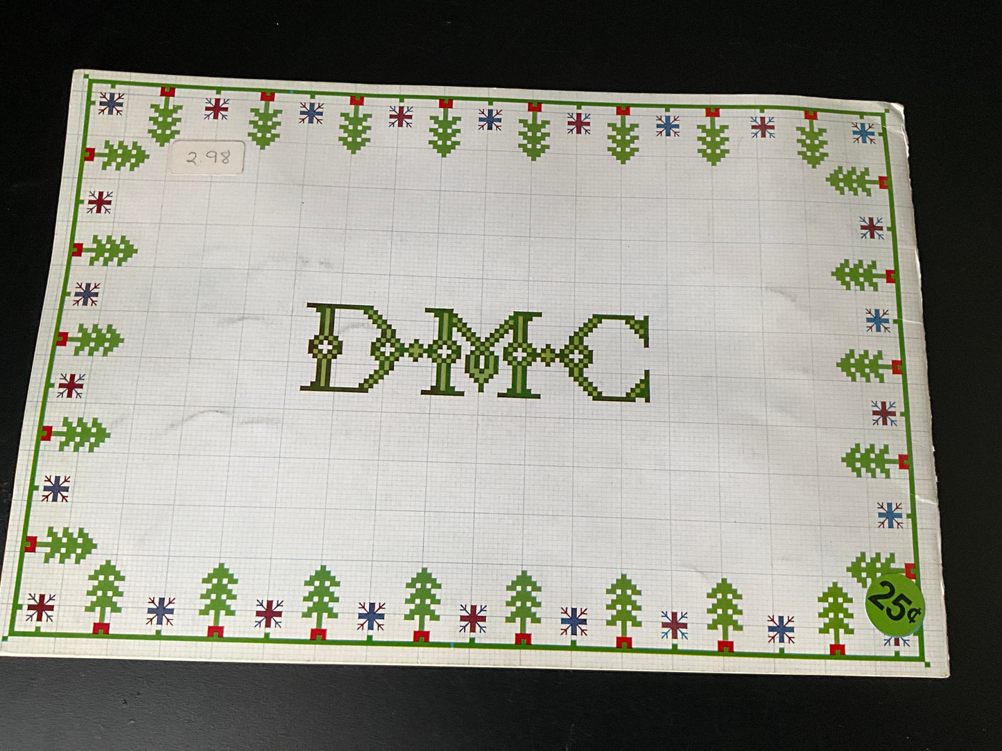 DMC Library 7th in series vintage 1972cross stitch design booklet printed in France