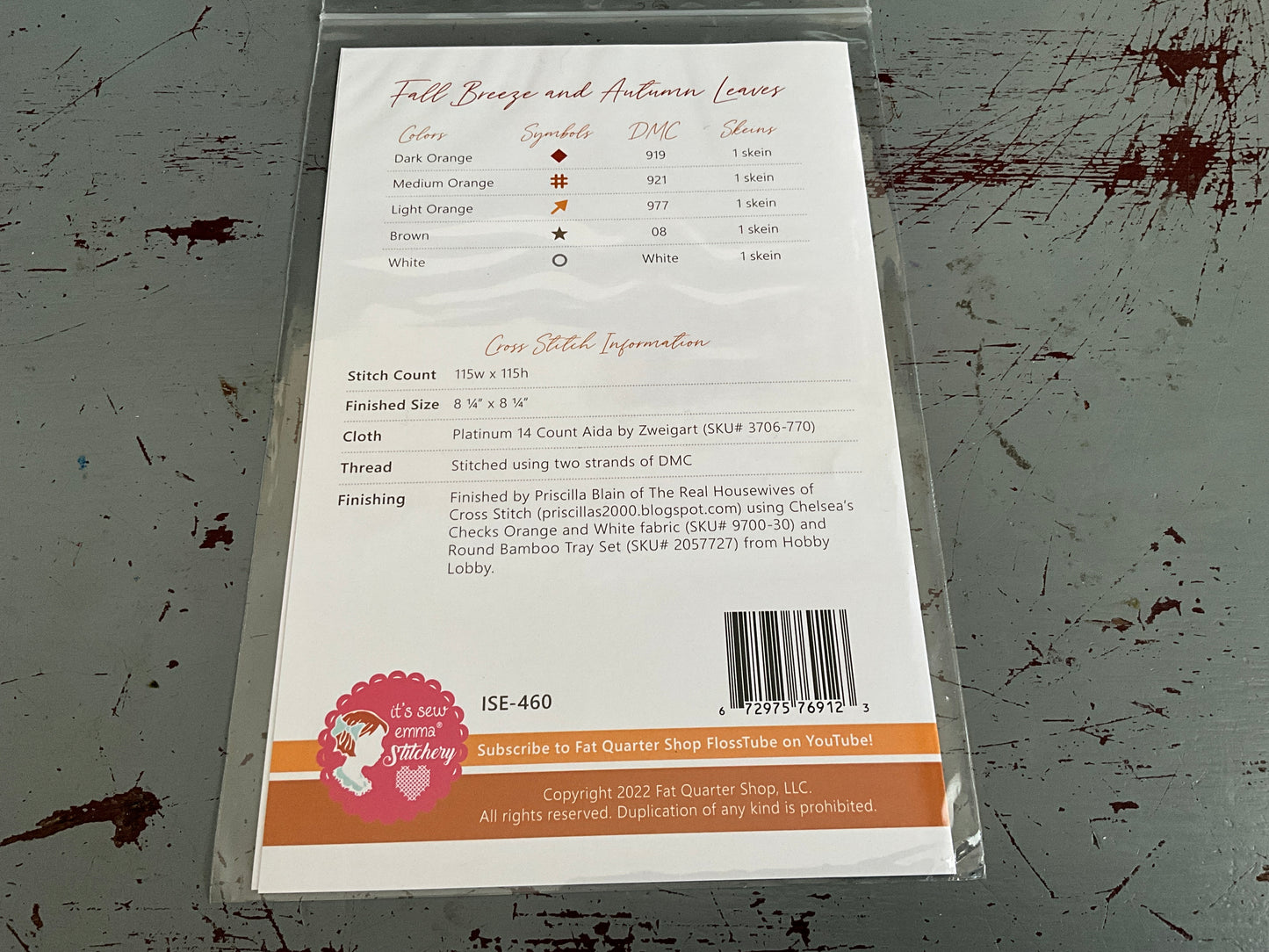 Fall is in the Air featured in Stitch Quarterly counted cross stitch chart