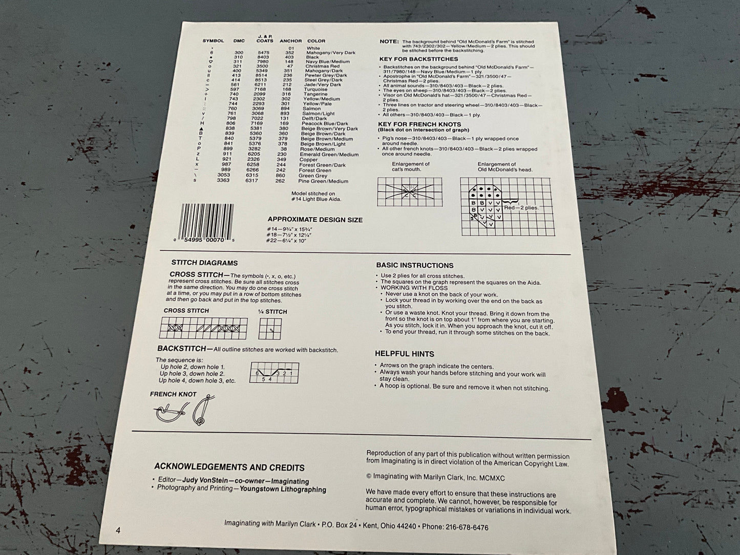 Imaginating Old McDonald’s Farm #70 counted cross stitch chart