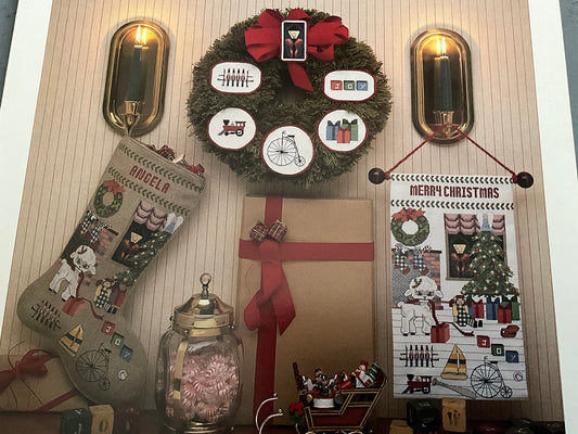 Lambs Eat Ivy Needlework Design Christmas Surprises counted cross stitch chart