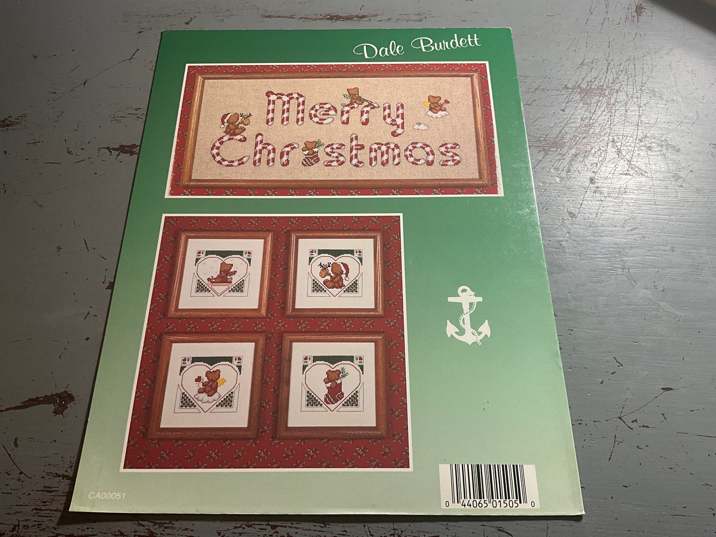 Dale Burnett Anchor Christmas Teddy Bears SB505 counted cross stitch chart
