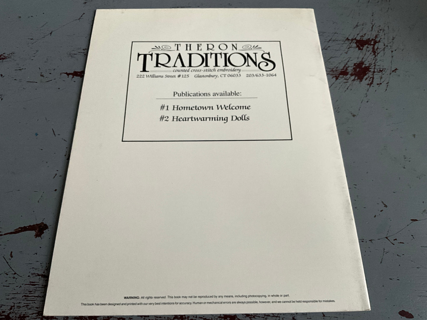 Theron Traditions #2 Heartwarming Dolls counted cross stitch chart