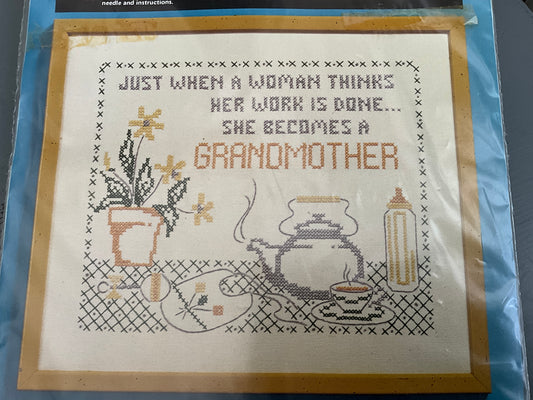 Patty Ann Needlework kit Women’s Work Sampler cross stitch