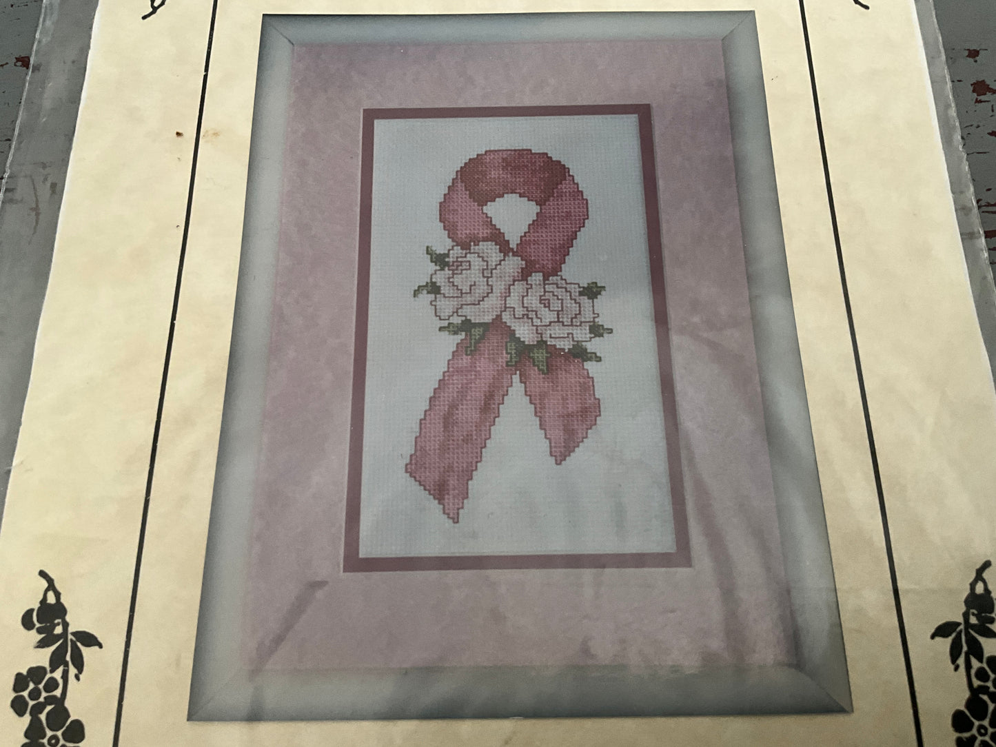 Lorrac Designs Breast Cancer Ribbon mini motifs #350-003 cross stitch chart