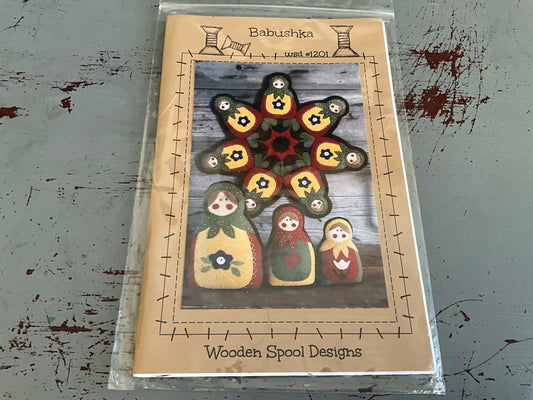 Wooden Spool Designs Babushka wool design pattern