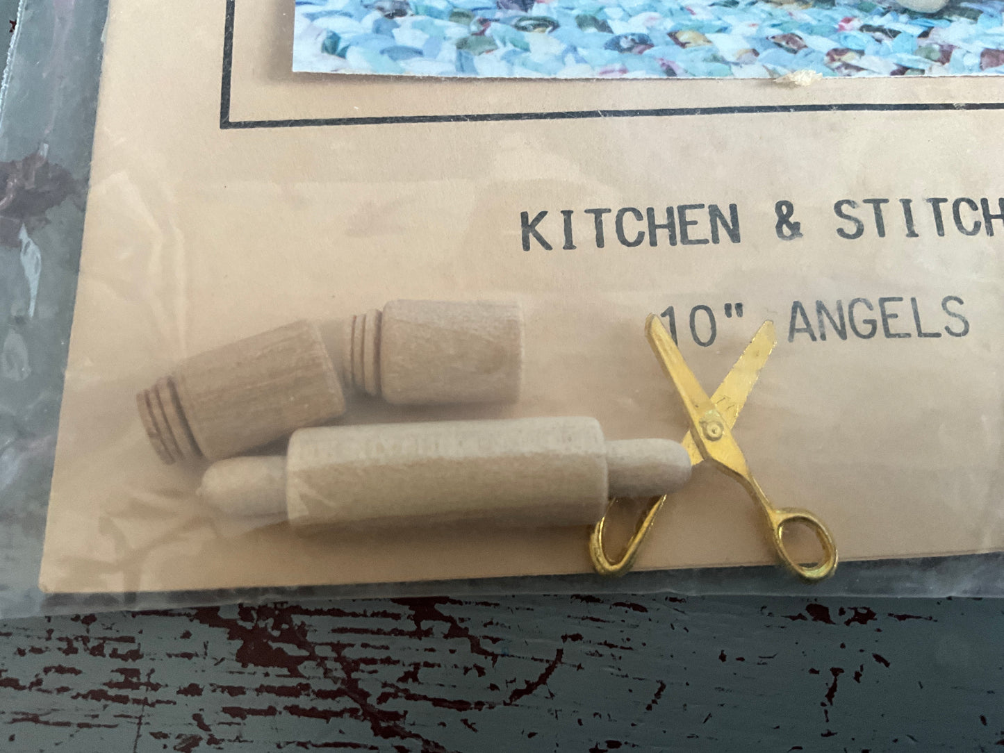 The Country Cottage Kitchen & Stitchi’n needlecraft pattern with embellishments