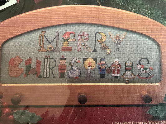 The Dutch Touch Lines and Lyrics Merry Christmas counted cross stitch chart