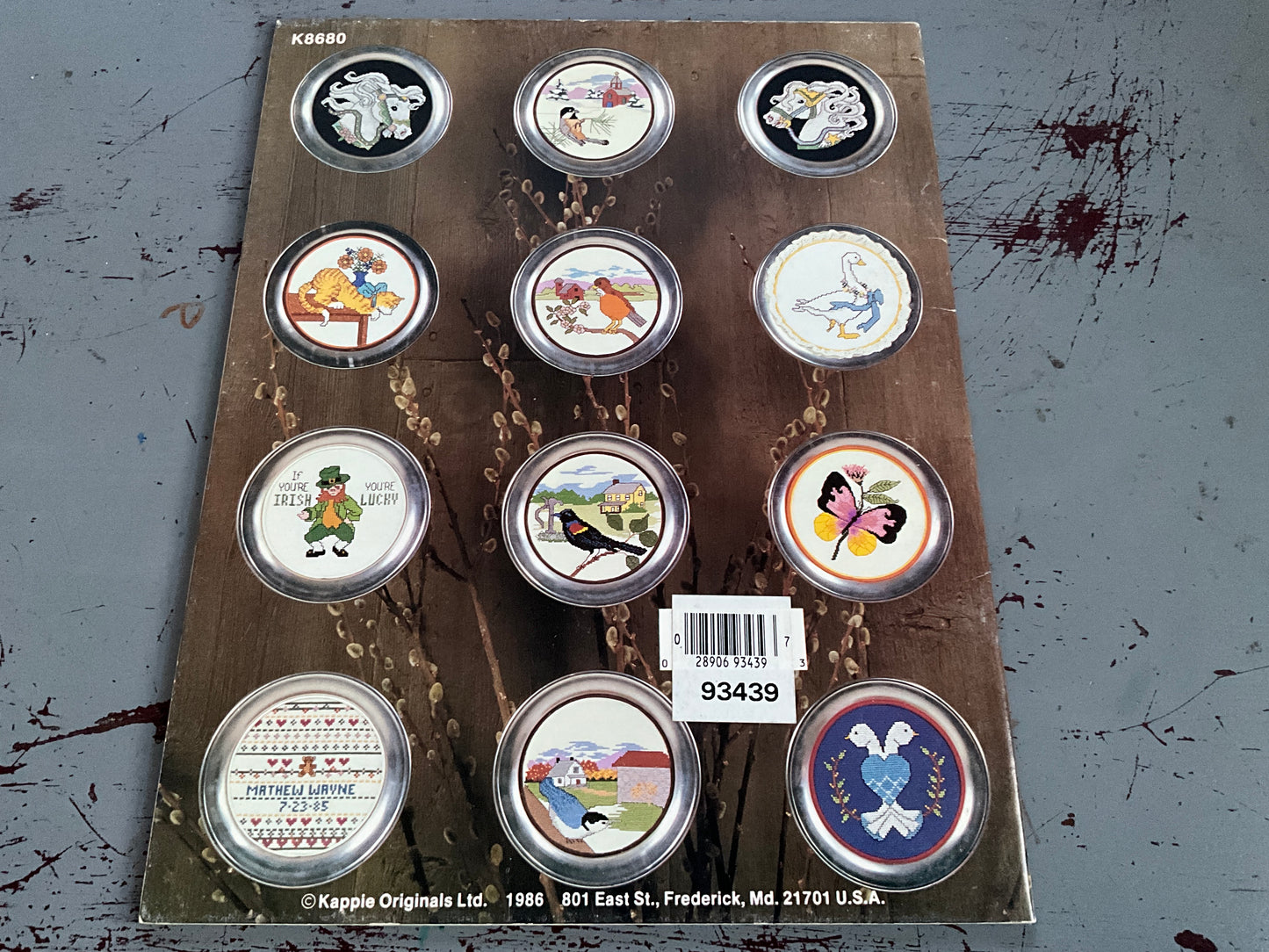 Kount On Kappie Round Our Country Home Book 80 counted cross stitch chart 24 projects