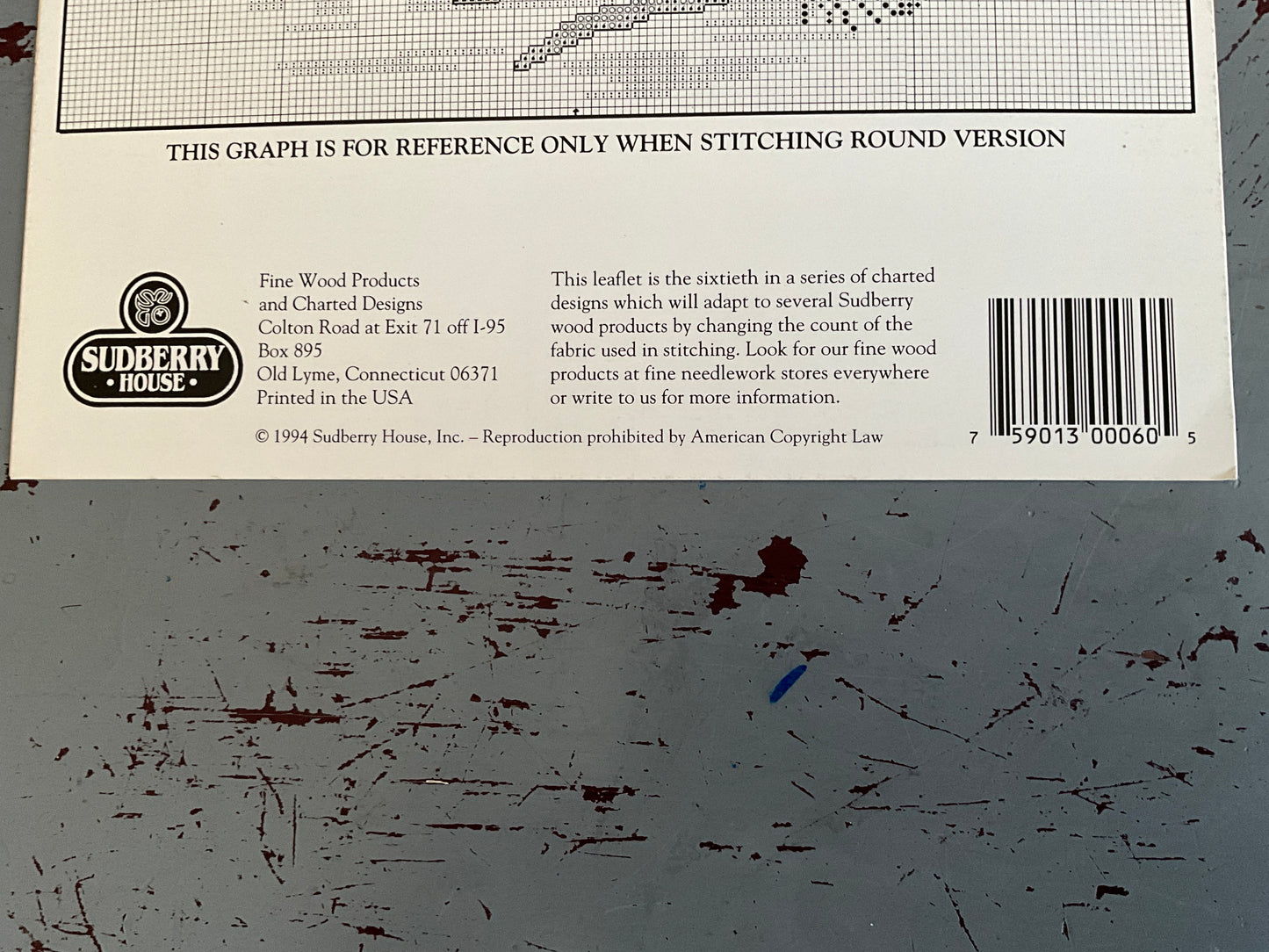 Stitch with Sudberry House Christmas Black Cat Design Leaflet No. 60 cross stitch chart