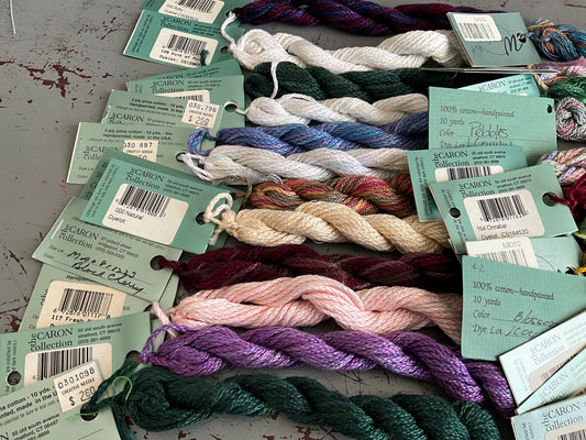 Caron Watercolors colorful bargain lot of 24 skein see pictures for color palette