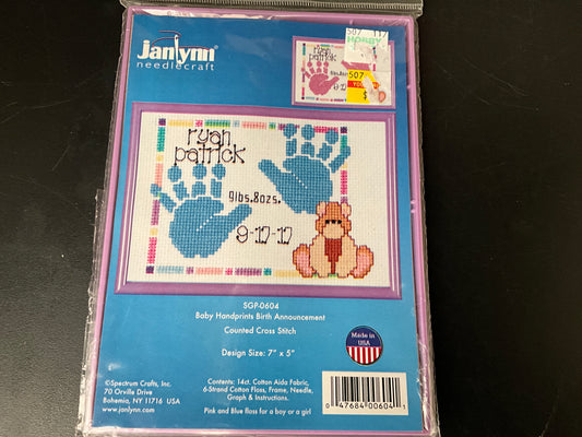 Baby announcement choice cross stitch kits see pictures & variations