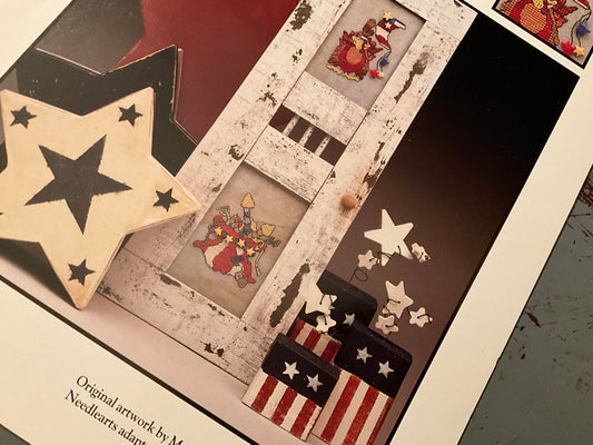 Twisted Threads 4th Of July counted cross stitch chart