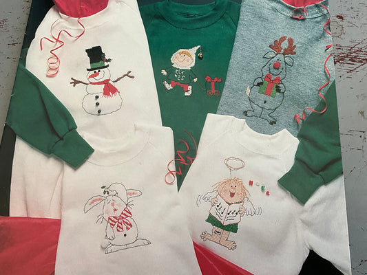 Sew Fine Presents Holiday Stitch-Wear Leaflet 21 counted cross stitch chart