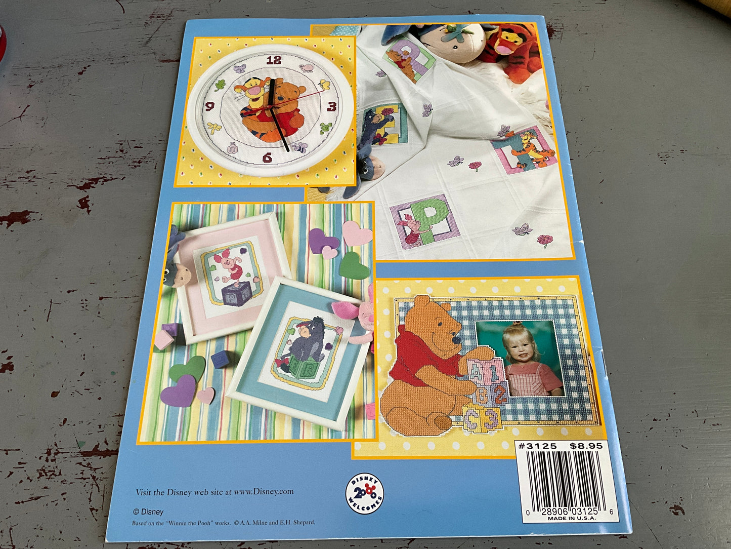 Leisure Arts Pooh Baby Collection counted cross stitch chart