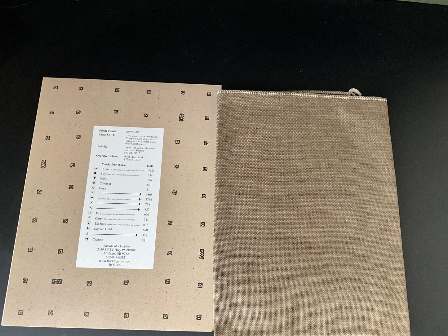 Birds of a Feather Angel of Peace Christmas Stocking cross stitch chart with Sparrow 28 count 30”x22” fabric(discontinued)included!