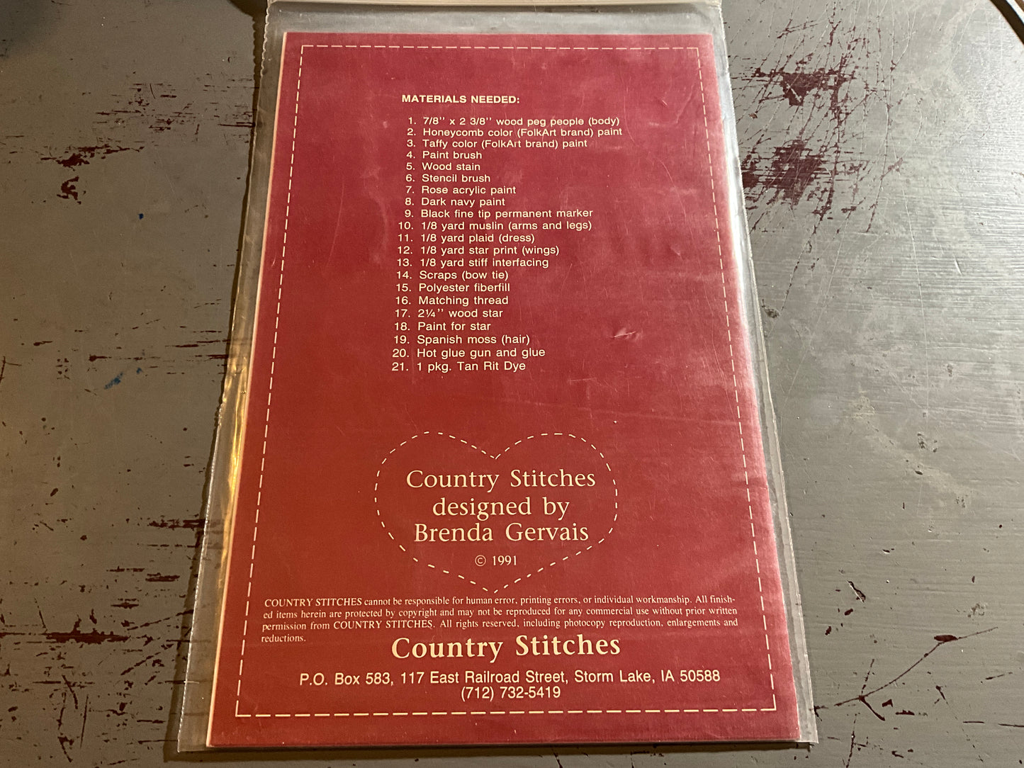 Country Stitches Oh My Stars 152 7’ easy to make angel doll pattern