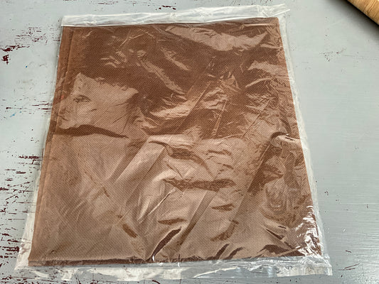 Linda 27 count brown 17 by 18 inch needlecraft fabric