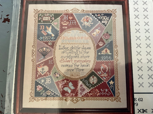 Vera K Design Studio Patchwork Memories A 9Victorian Memory Quilt) counted cross stitch chart