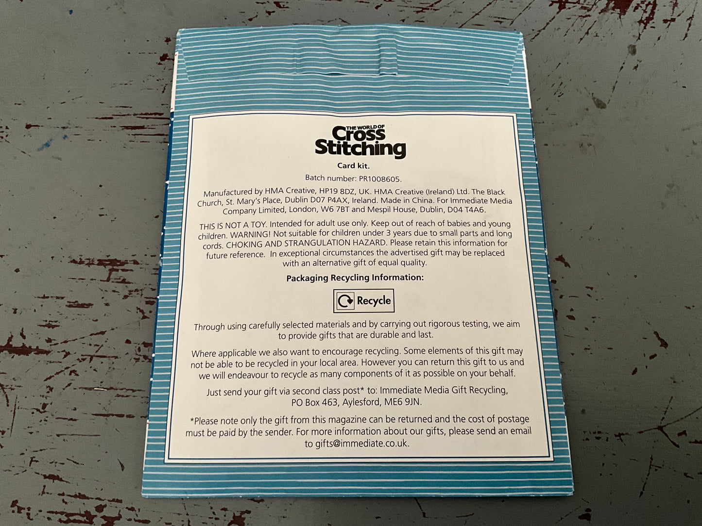 Cross Stitching Peter Rabbit card kit stitch & send today cross stitch card kit