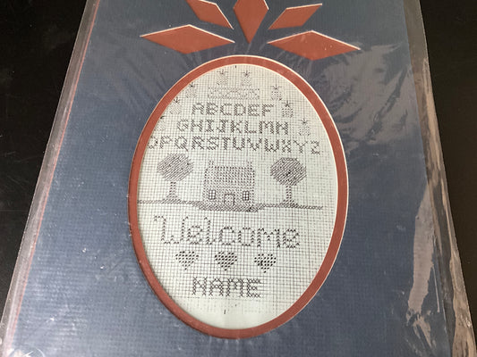 Mats and More… Pineapple shaped mat with cross stitch chart