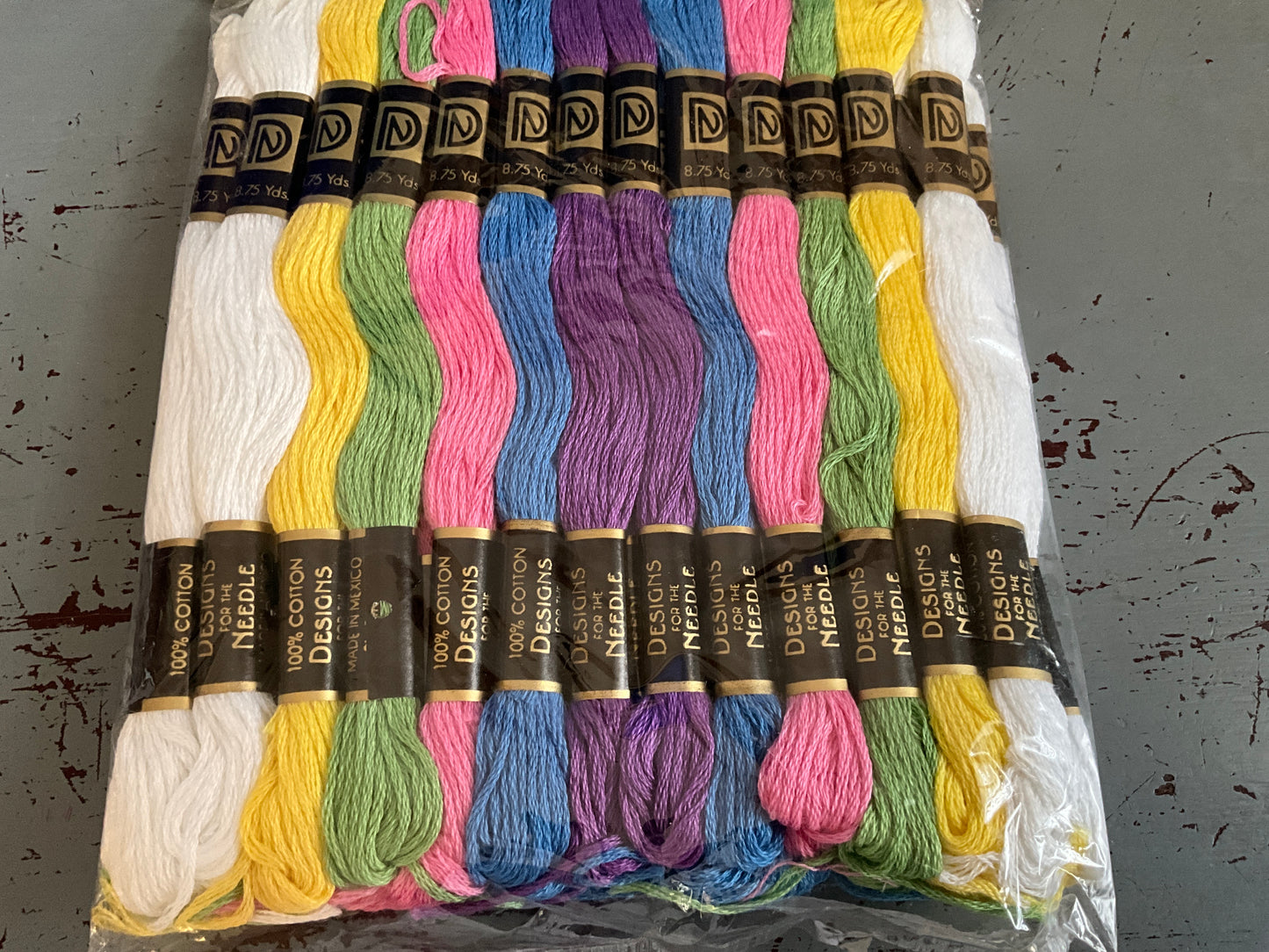 DFN A Janlynn company 36 skein spring embroidery floss pack