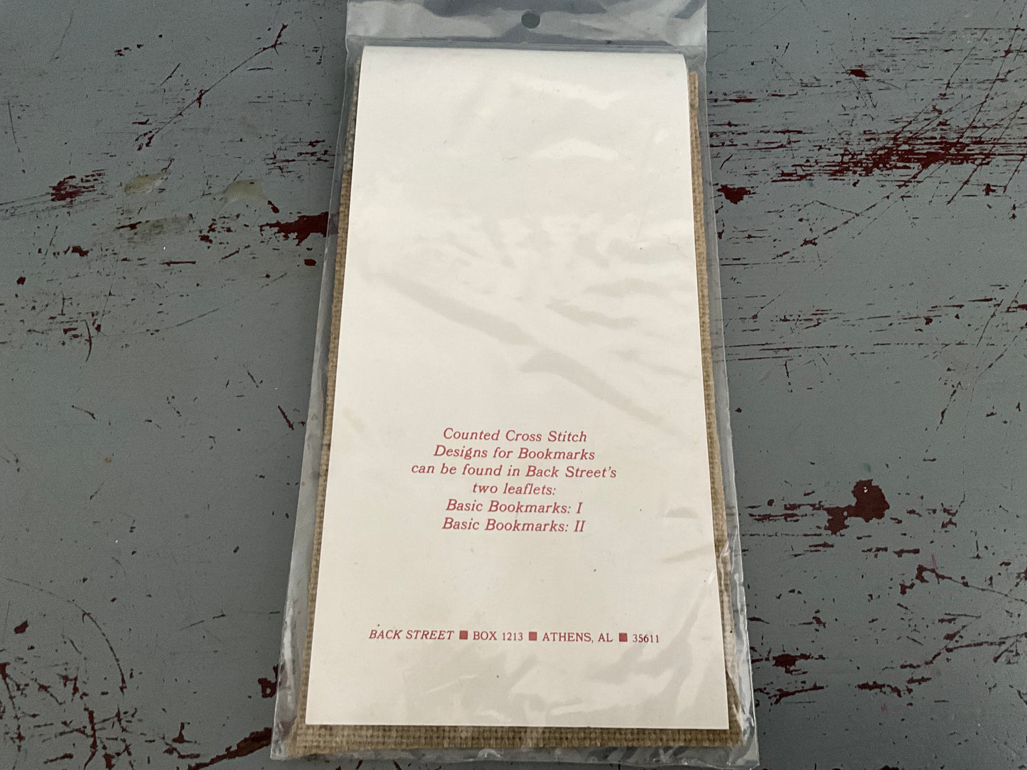 Basic Cloth 18 count evenweave set of 3 bookmark blanks