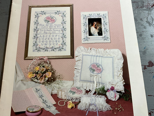 Dimensions Wedding Treasures by Nancy Rossi Book One counted cross stitch chart*
