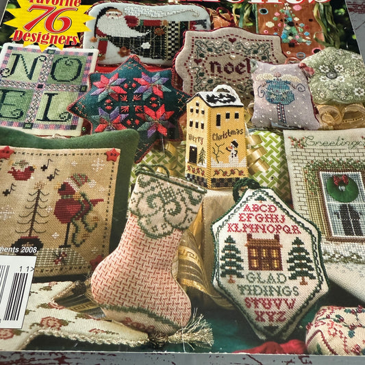 Better Homes and Gardens Cross Stitch Christmas 76 designs 2008 counted cCross stitch magazine