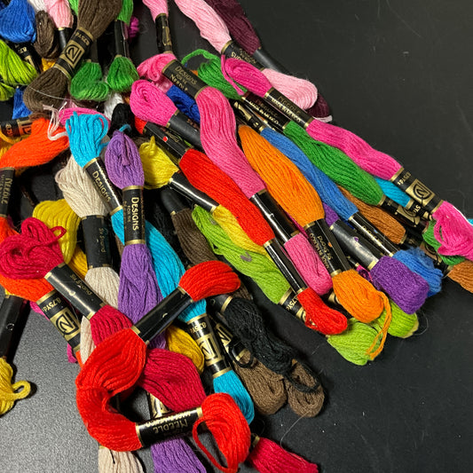 DFN Janlynn bargain lot of 50 skeins needlecraft floss see pictures