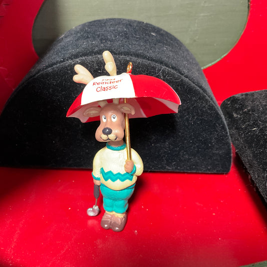 Hallmark Reindeer Classic Pro Golf dated 1994 Keepsake Ornament QX5926