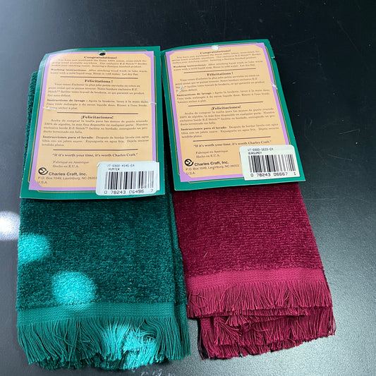 Charles Craft choice borderline cross stitchable fingertip towels see pictures and variations*