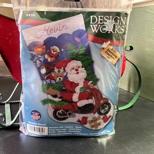 Design Works choice felt Christmas stocking kits see pictures and variations*