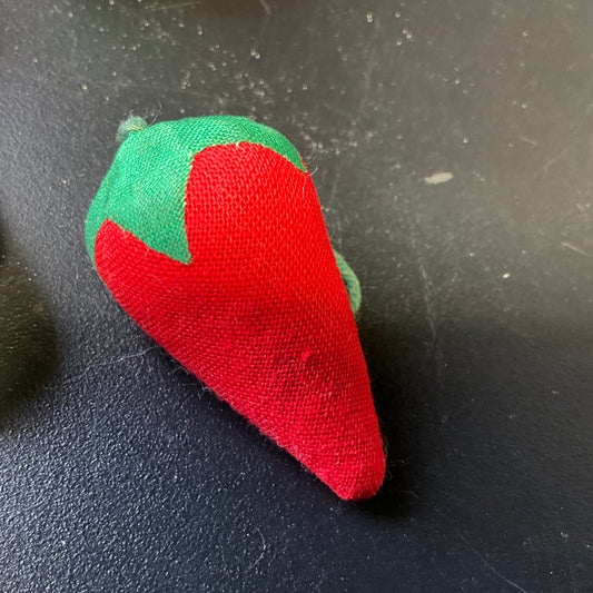 Sensational Strawberry pincushion vintage sewing notions
