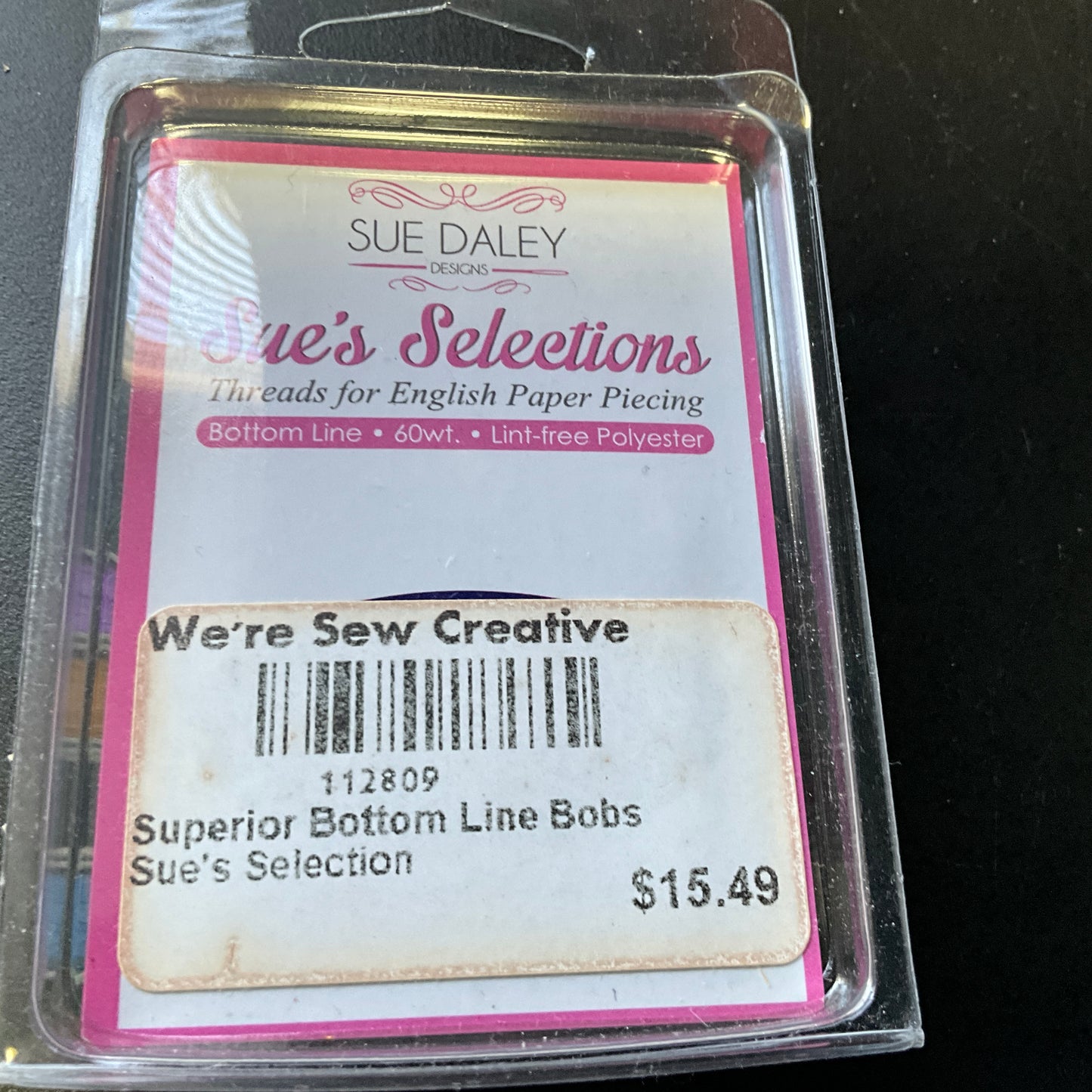 Sue's Selections english paper piecing bobbin 12 pack