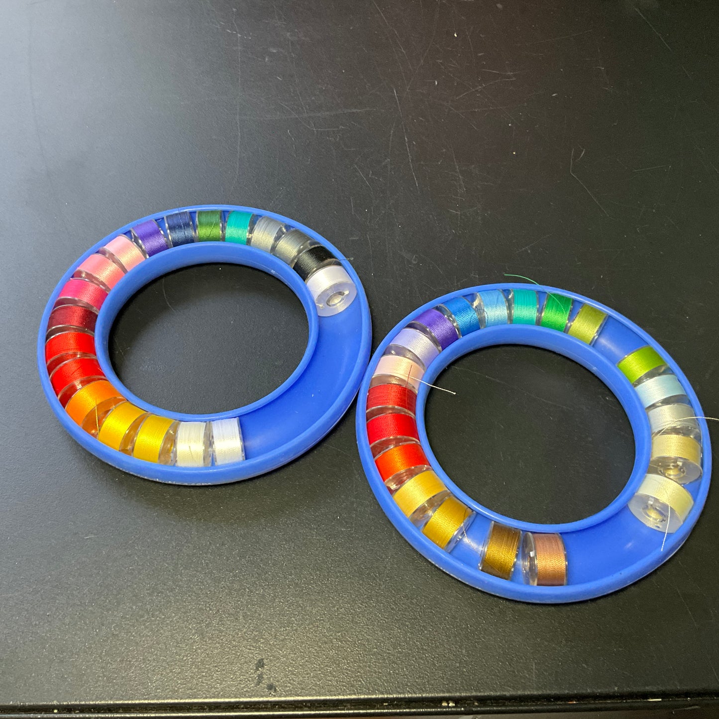 English paper piecing, bobbin ,donut holder ,with set of 20 & 19 bobbins, crafting storage & tools