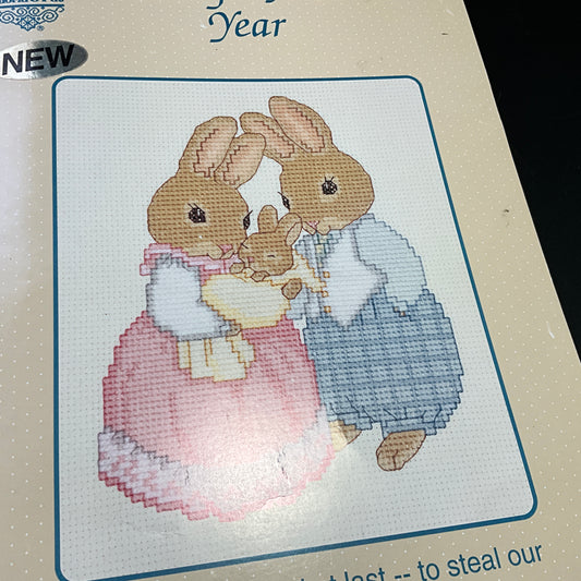 Designs by Gloria & Pat Baby's First Year Book 92 vintage 1994 counted cross stitch chart