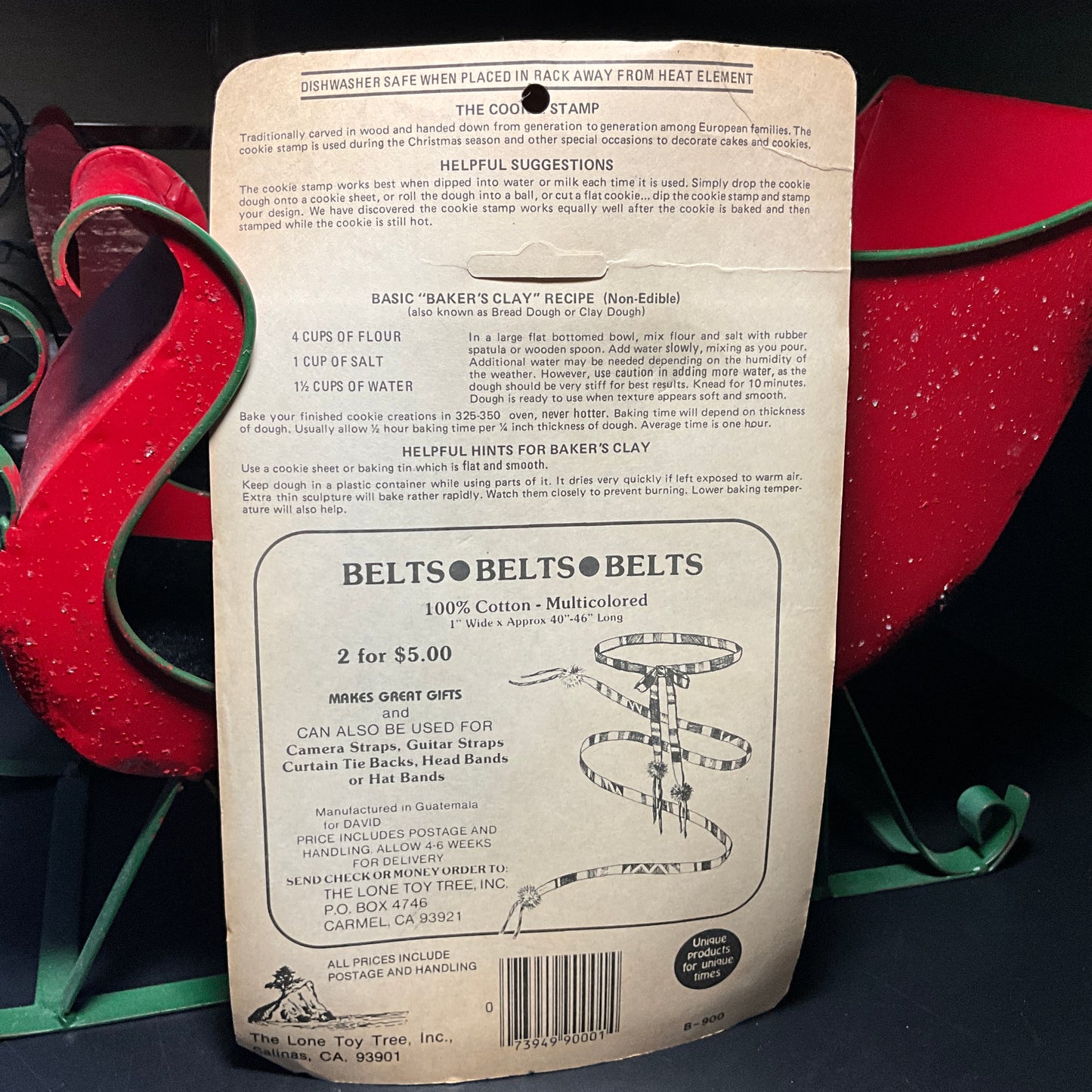 The Lone Toy Tree Panda & Teddy Bear stainless steel cookie cutters vintage kitchen collectible